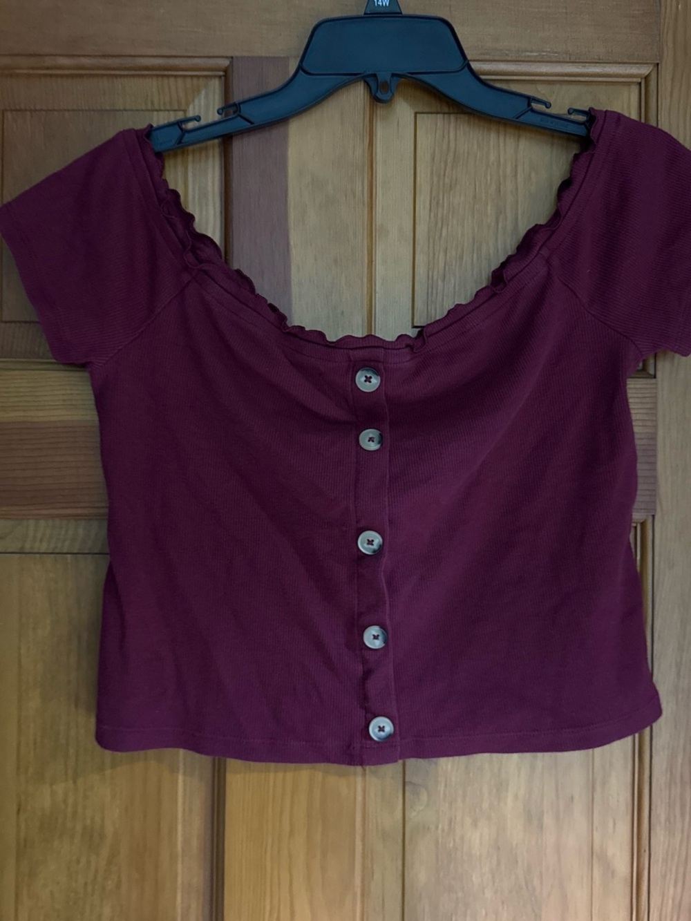 Off the shoulder crop top